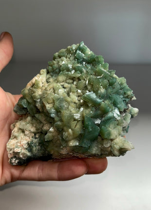 4 Pieces ! Rare Green Heulandite Specimens Lot