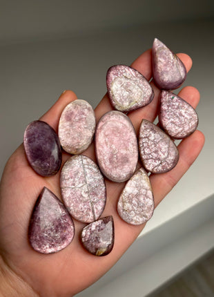 11 pieces ! Lilac Lepidolite lot