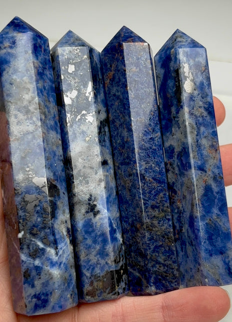 4 Piece Lot !  Blue Sodalite Towers