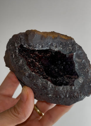 Velvety Red Hematite Geode Specimen PM1089