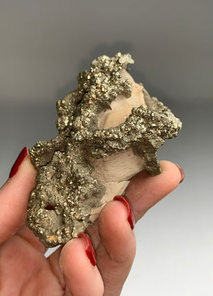 Unusual ! Pyrite on Rock Matrix Specimen