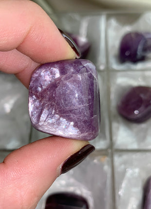 High Grade Flashy Lepidolite Lot - 9 Pieces !