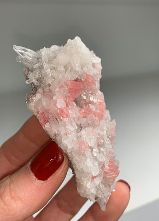 Pink Rhodocrosite with Quartz 🌸