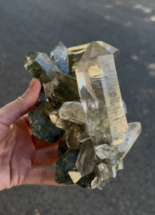Our Finest ! Green Chlorite Quartz - From Himachal Pradesh *
