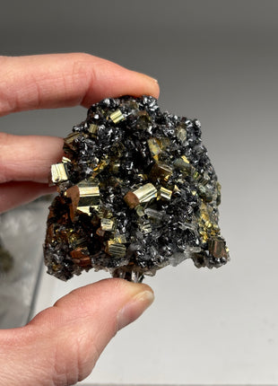 9 Pieces ! Pyrite with Sphalerite and Quartz Lot