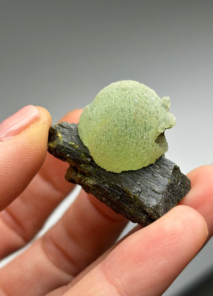 12 Pieces ! High Grade Apple Green Prehnite with Epidote Lot - From Mali