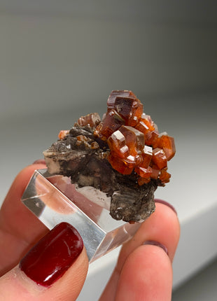 Red Vanadinite with Big Crystals