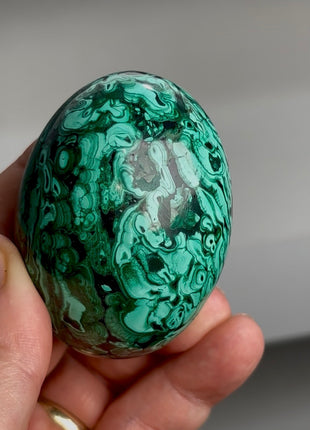 Green Malachite Egg from Congo PM1165