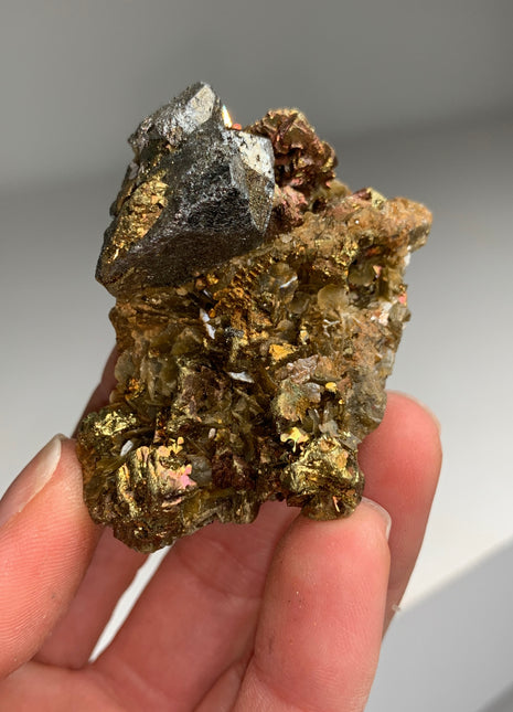 Chalcopyrite with Siderite ๐ - Kaiwu mine