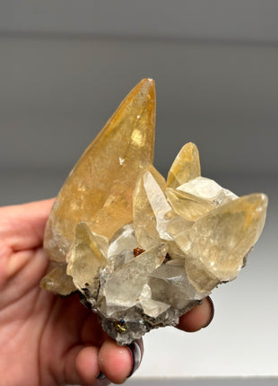 Phantom Calcite with Chalcopyrite from Sweetwater mine Collection  # 258 *