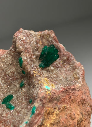 Perfect ! Green Dioptase on Matrix - From Namibia
