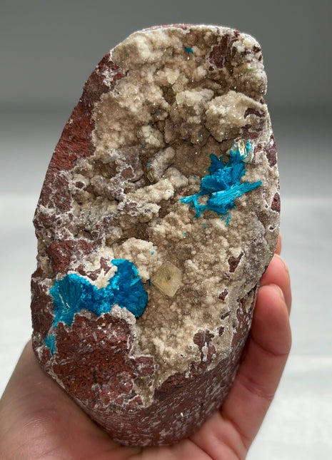 Electric Blue Cavansite Geode