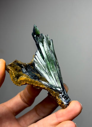 Green Vivianite Spray - From Brazil