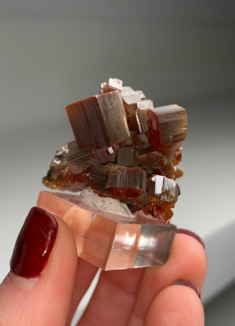 Red Vanadinite with Big Crystals