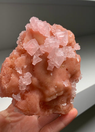 Pink Halite with Great Crystallization - from Searles Lake, California