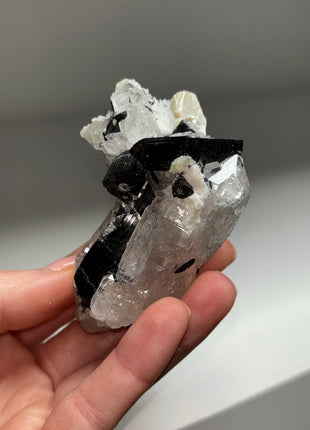 Black Tourmaline with Quartz