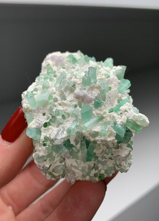 Lustrous Blue Tourmaline with Matrix