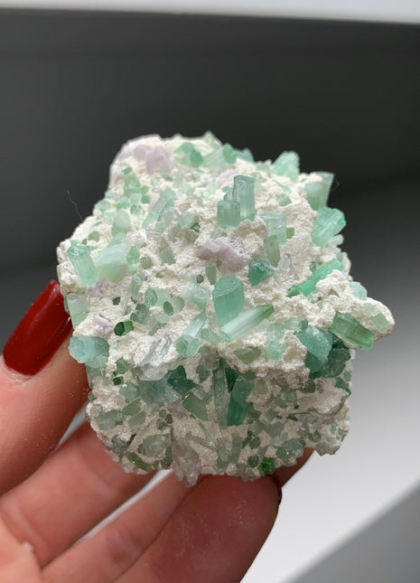 Lustrous Blue Tourmaline with Matrix
