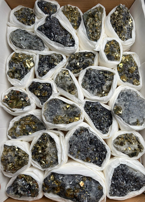High Grade Pyrite Specimens Lot - 27 Pieces !