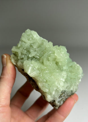 4 Pieces ! Druzy Apple Green Prehnite Lot - big size