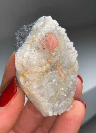 Pyritized Rhodocrosite with Quartz