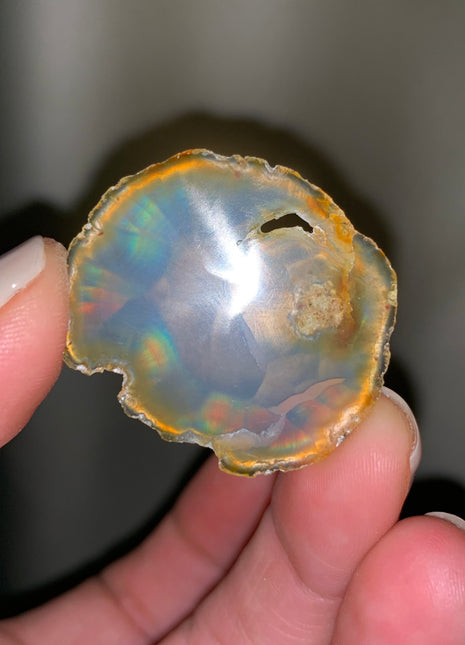 Rare Iris Agate with Rainbows