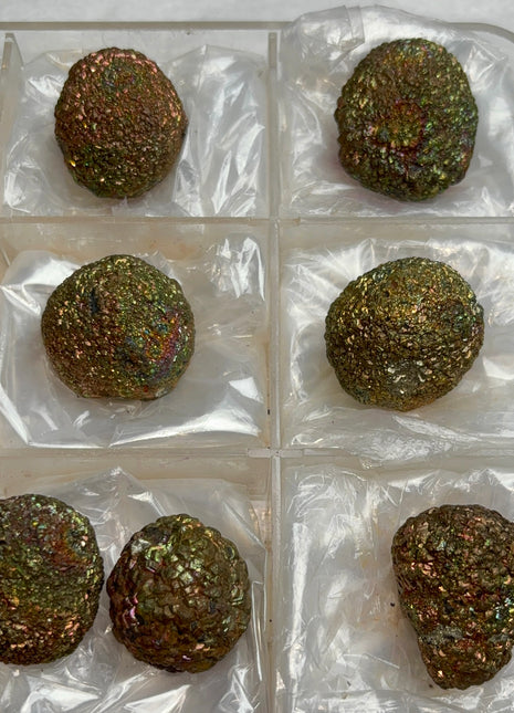 7 Pieces ! Rainbow Marcasite Disco Balls Lot