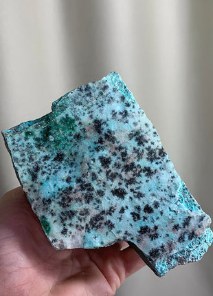 Wow ! Druzy Blue Chrysocolla with Dendritic Flowers - From DRC Special Price 💥