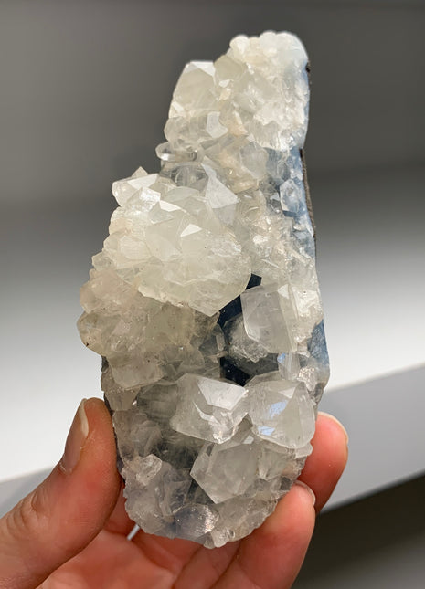 Apophyllite with Blue Chalcedony