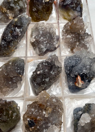 12 Pieces ! Quartz with Fluorite lot