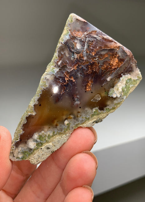 New ! Copper Ore in Chalcedony !