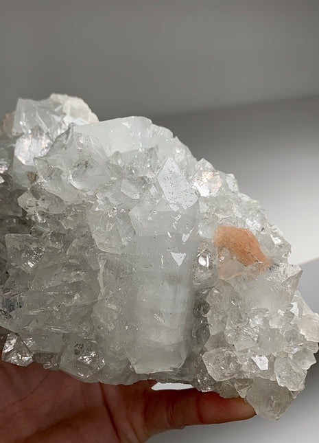 Very Lustrous Apophyllite Crystals Cluster