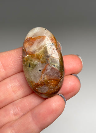 6 Piece Lot ! Golden Red Mica with Quartz