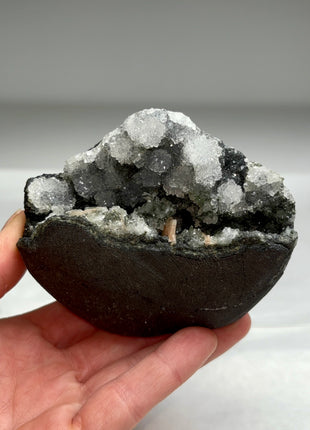 Druzy Black Chalcedony Geode