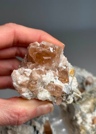 6 Pieces ! Champagne Topaz with Feldspar Lot