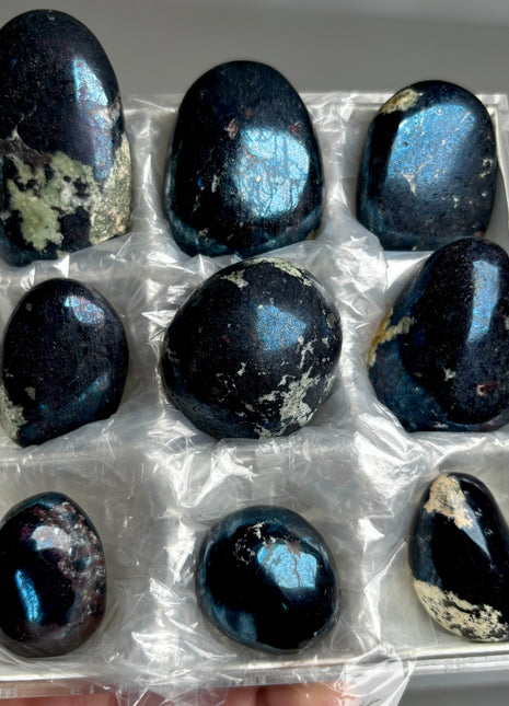 9 Pieces ! High Grade Covellite Lot