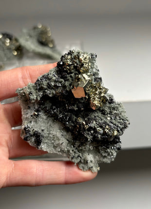 6 Pieces ! Lustrous Pyrite with Quartz Lot