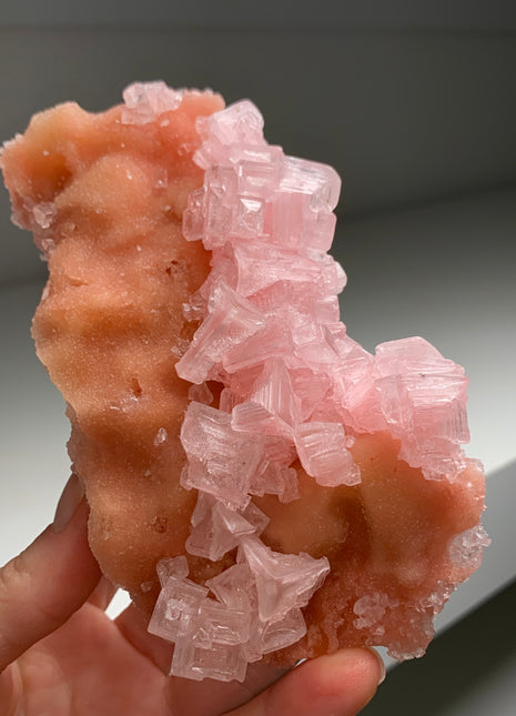 Pink Halite with Great Crystallization - from Searles Lake, California