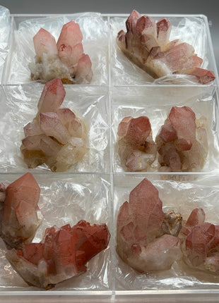 9 Piece Lot !  Red Phantom Quartz