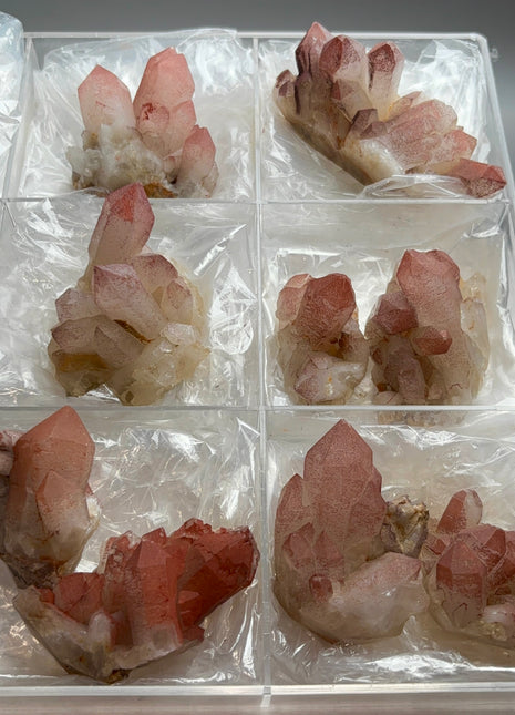 9 Piece Lot !  Red Phantom Quartz