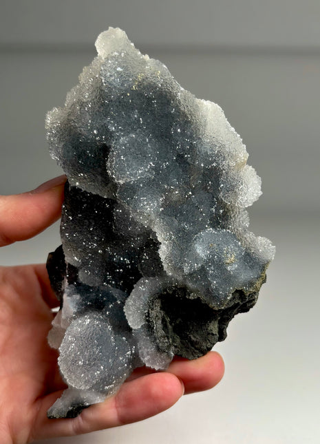 Top ! Druzy Black Chalcedony