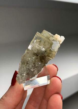 Yellow Green Fluorite with Pyrite # PM0141