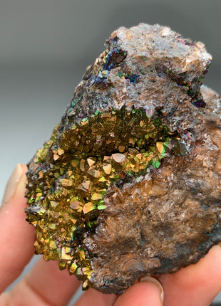 Quartz with Rainbow Goethite 🌈 From M. San Valentin, Spain