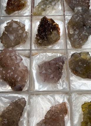 12 Pieces ! Quartz with Fluorite lot