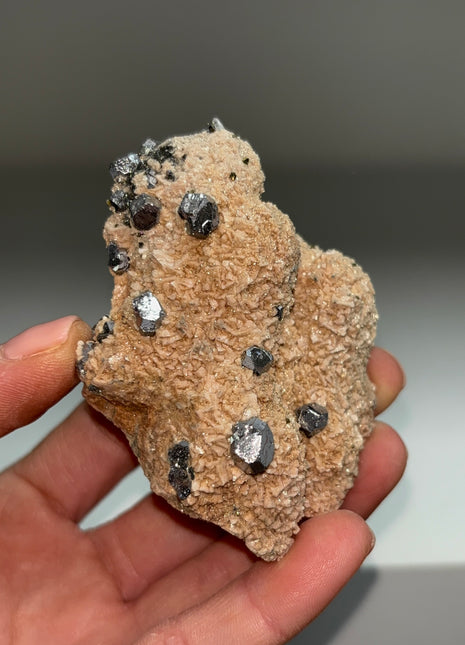 Rhodocrosite with Galena - Trepca mine, Kosovo