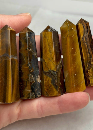 5 Piece Lot !  Tiger’s Eye Towers