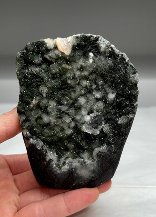 Very High Grade Druzy Green Chalcedony Geode