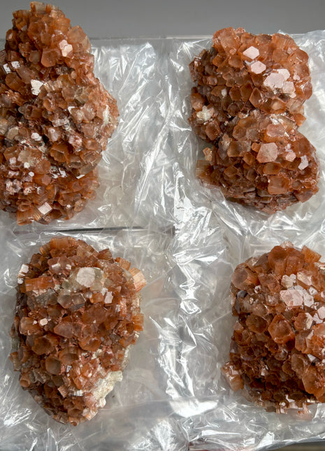 4 Piece Lot ! Aragonite Disco Ball Specimens