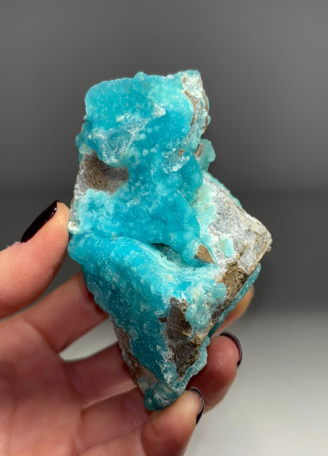 Sparkling Sky Blue Hemimorphite