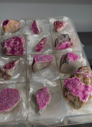 12 Pieces ! Pink Cobaltocalcite Lot from Congo